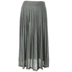 Marina Rinaldi Marina Sport Pleated Maxi Skirt Grey Long Pleats Gray Office
